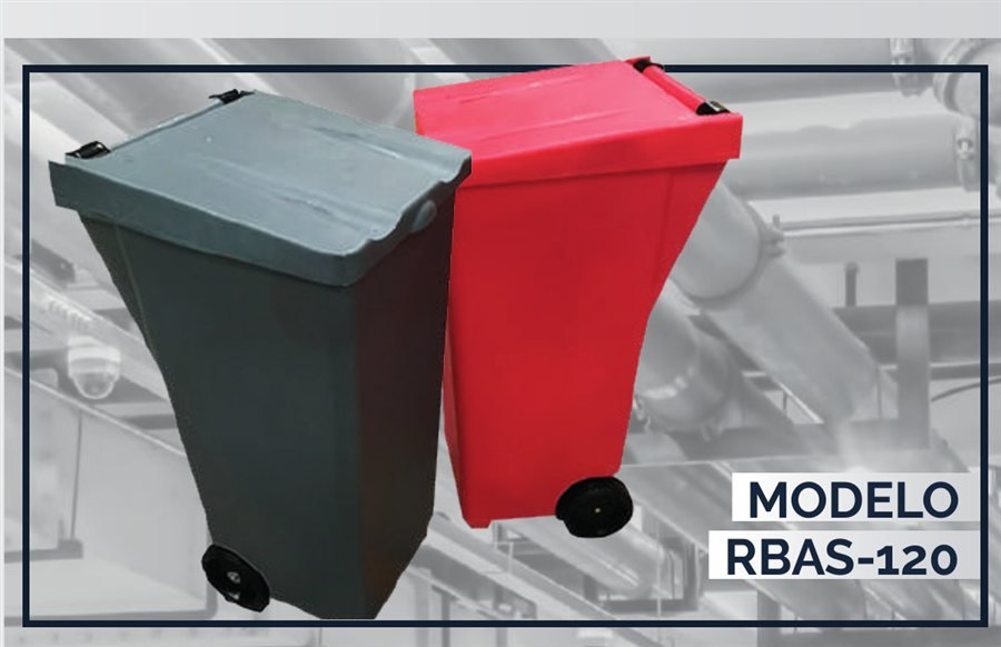 Modelo RBAS-120, contenedores gris y rojo