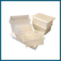 Bateas rectangulares apilables